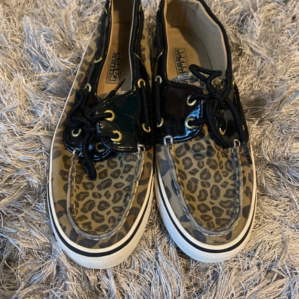 Cheetah print sperry